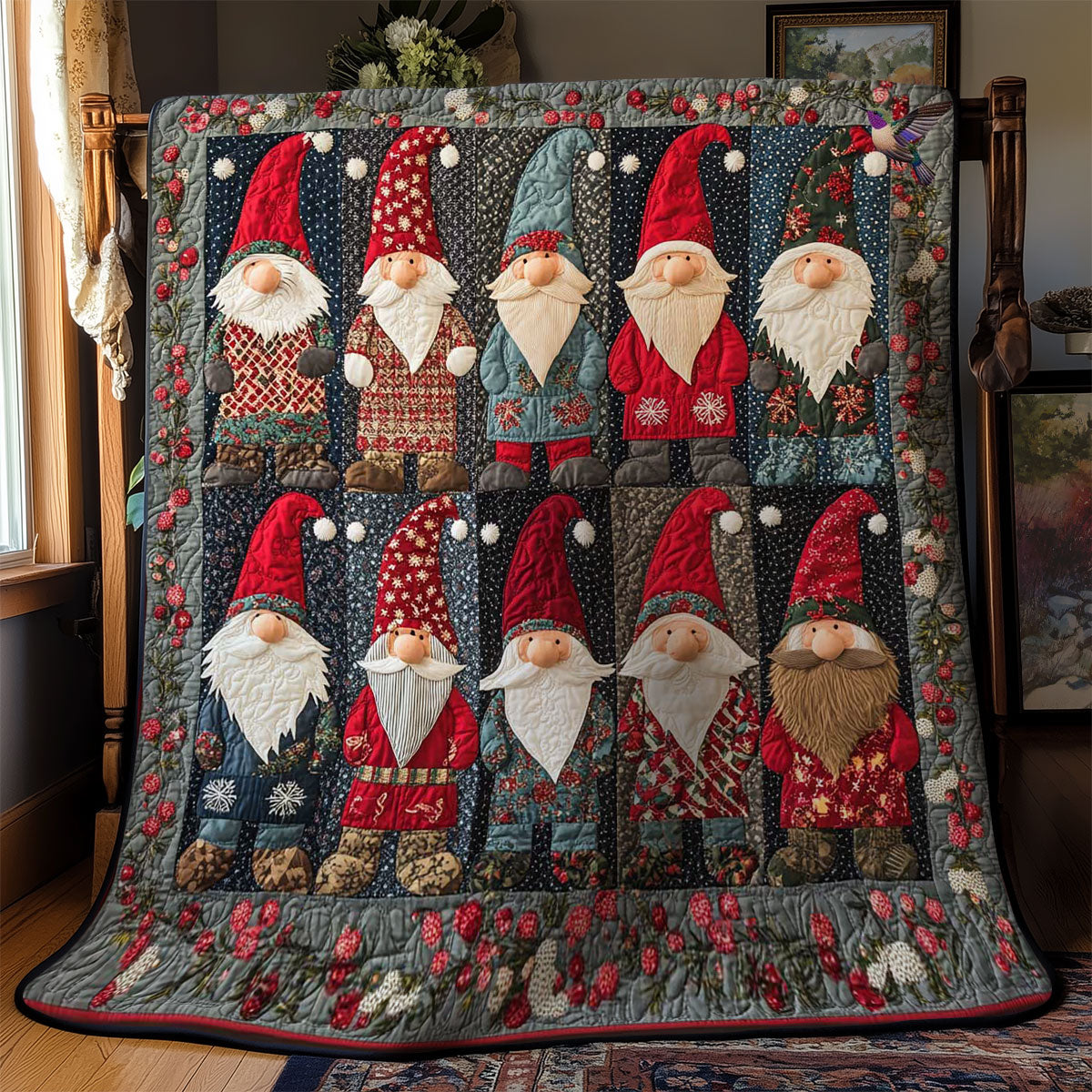 Red Hat Gnomes WN2011106CL Quilt