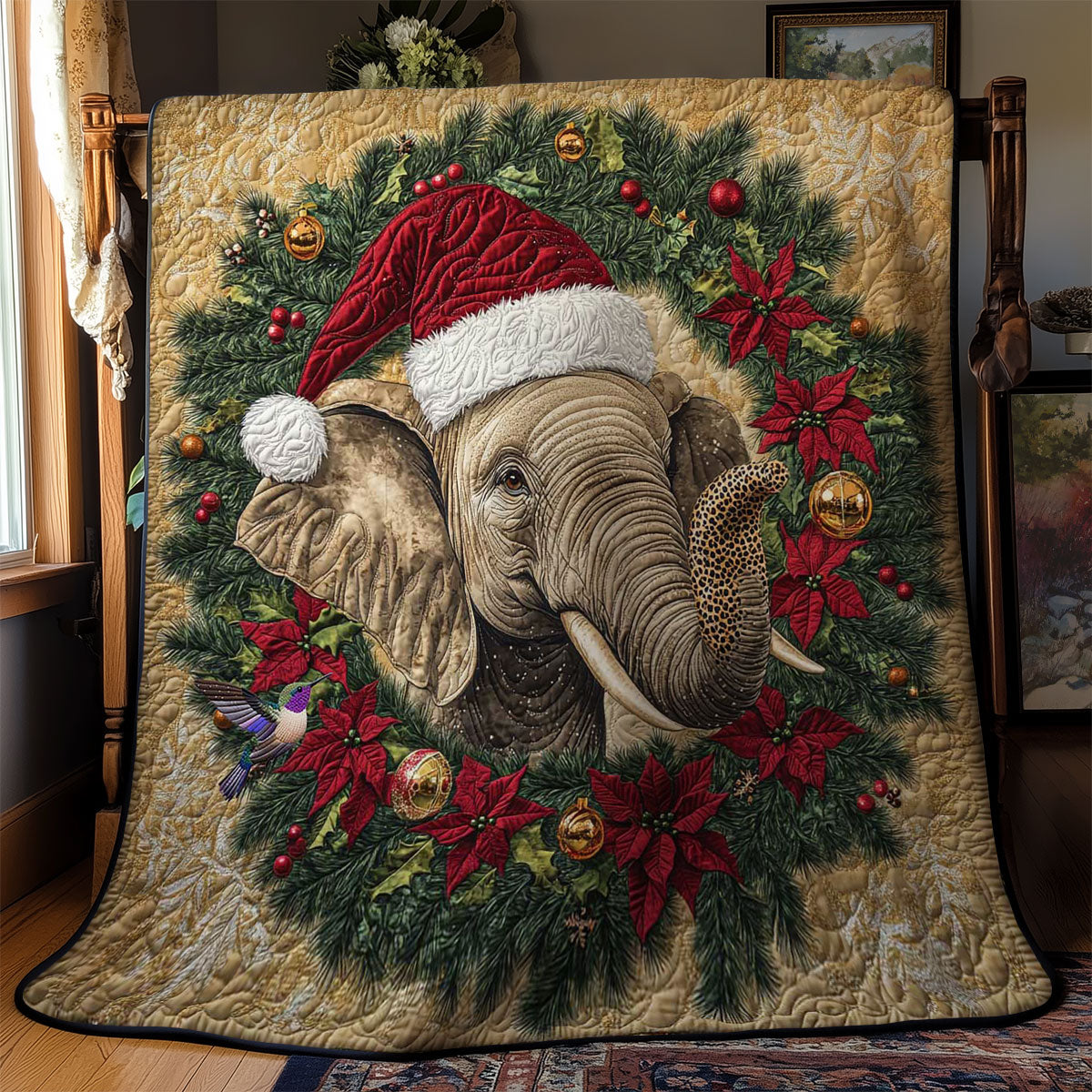 Jolly Elephant Celebration WN1312028CL Quilt