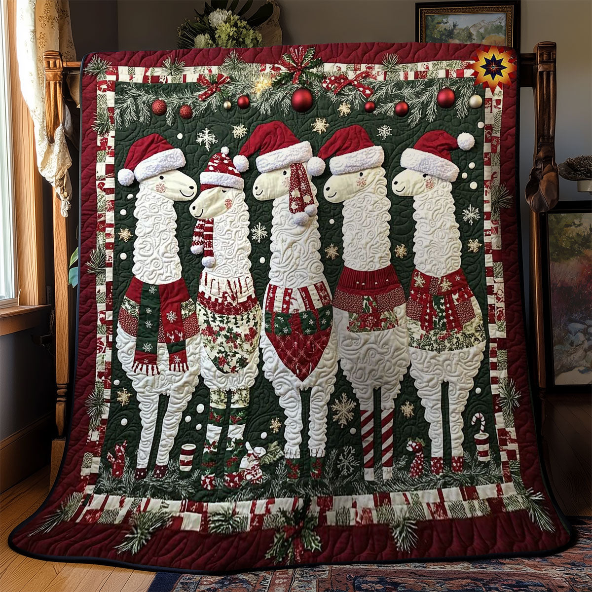 Holiday Llama WN2211030CL Quilt