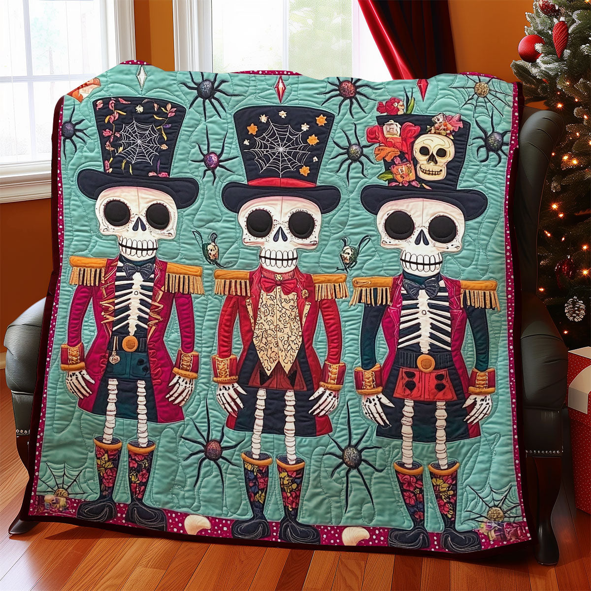 Skull Nutcracker WY2111032CL Quilt