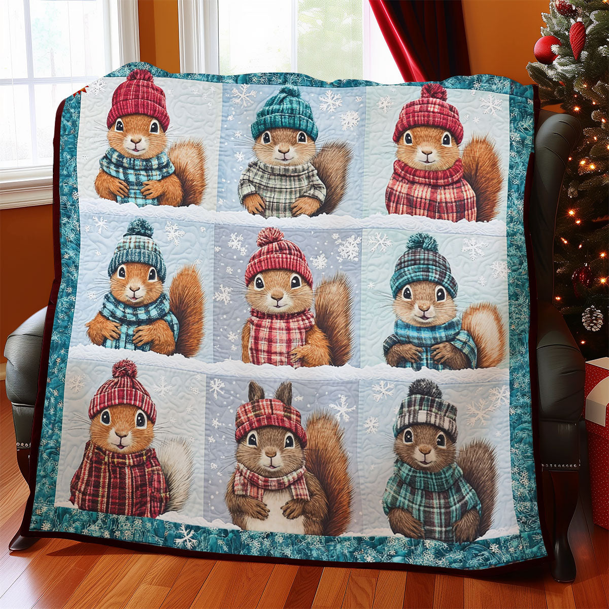 Squirrel WY2611020CL Quilt