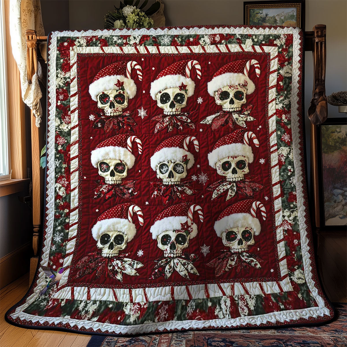 Festive Skulls WN1311029CL Quilt