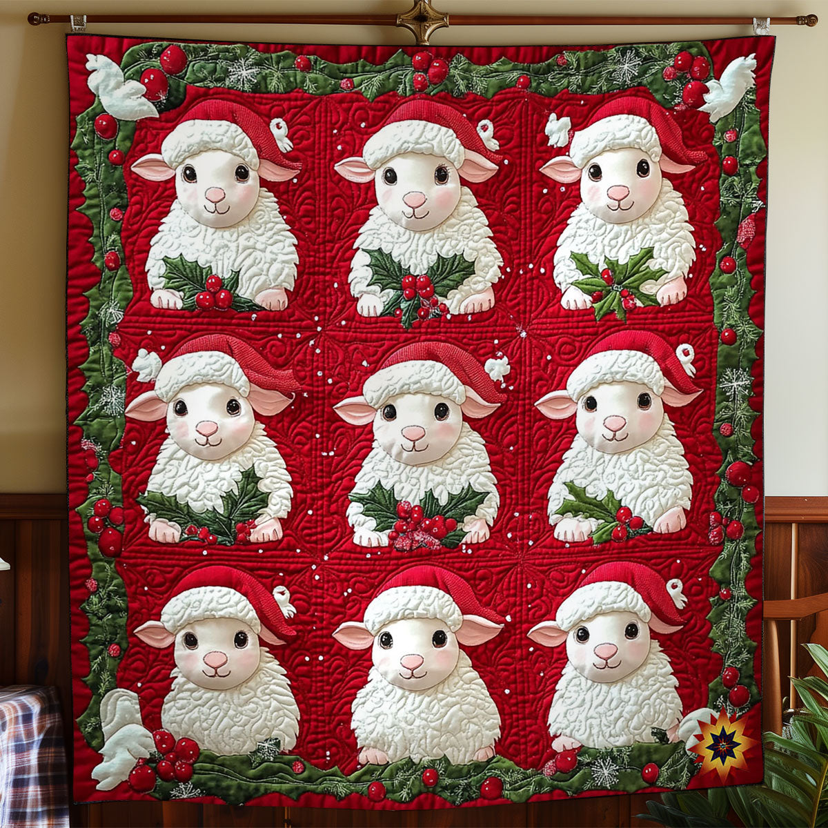 Christmas Lamp WY0612005CL Quilt