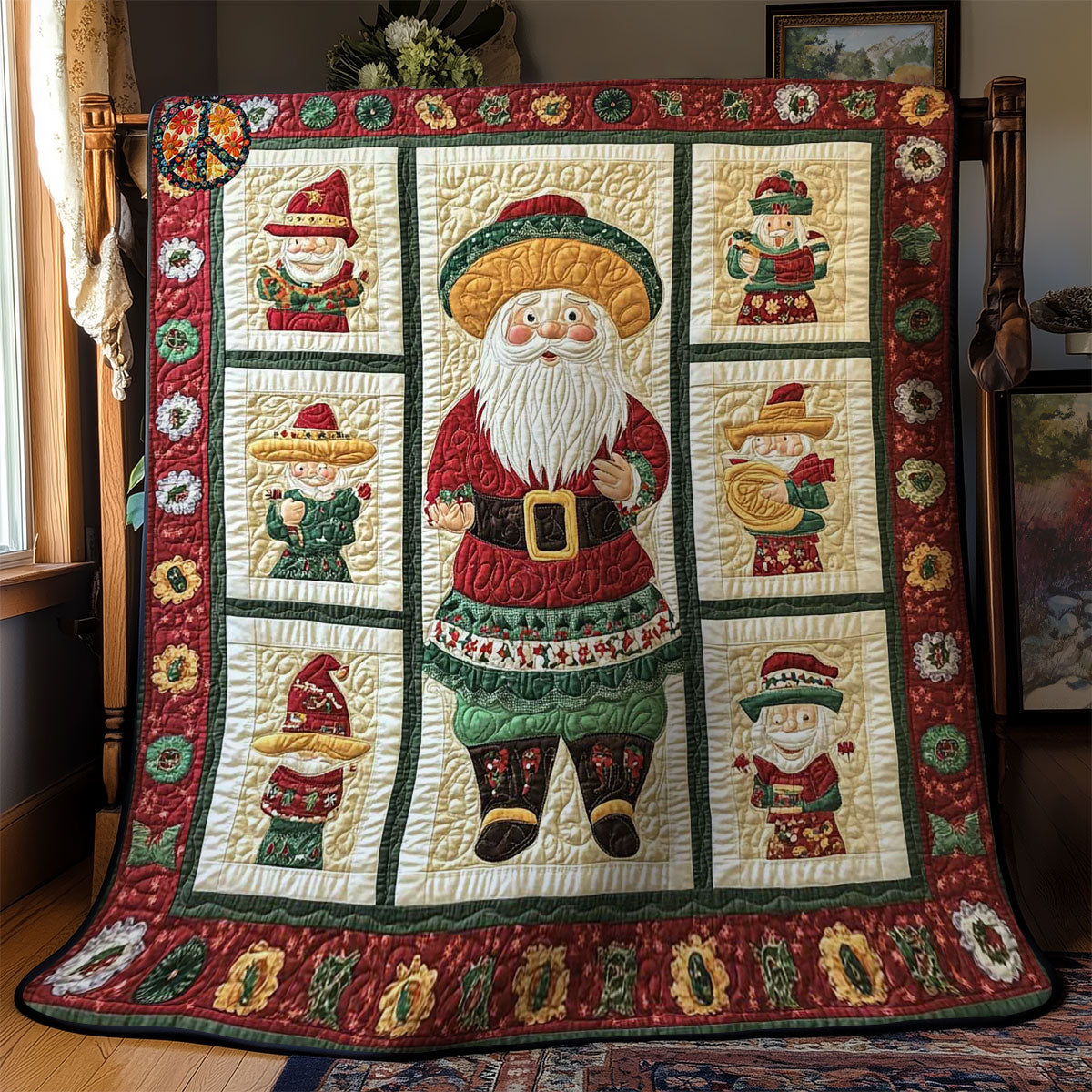 Feliz Navidad Santa WN2311012CL Quilt