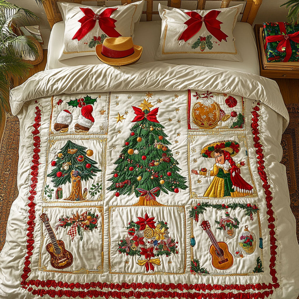 Puebla Christmas Tree WN2608076CL Duvet Cover Set