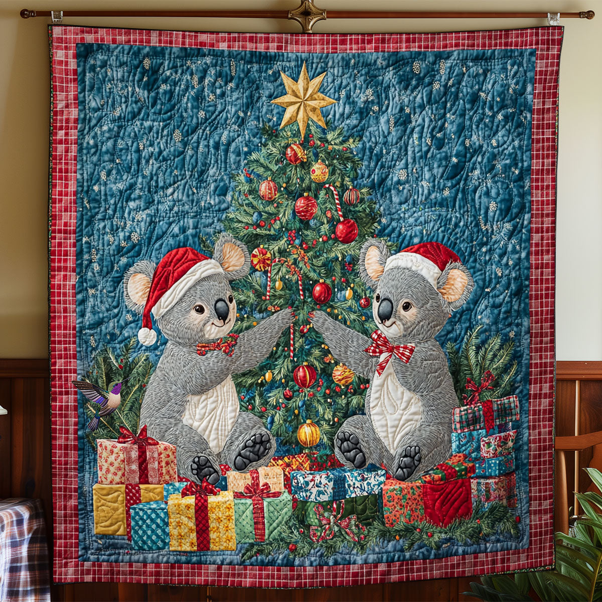 Koala Christmas WY1911055CL Quilt