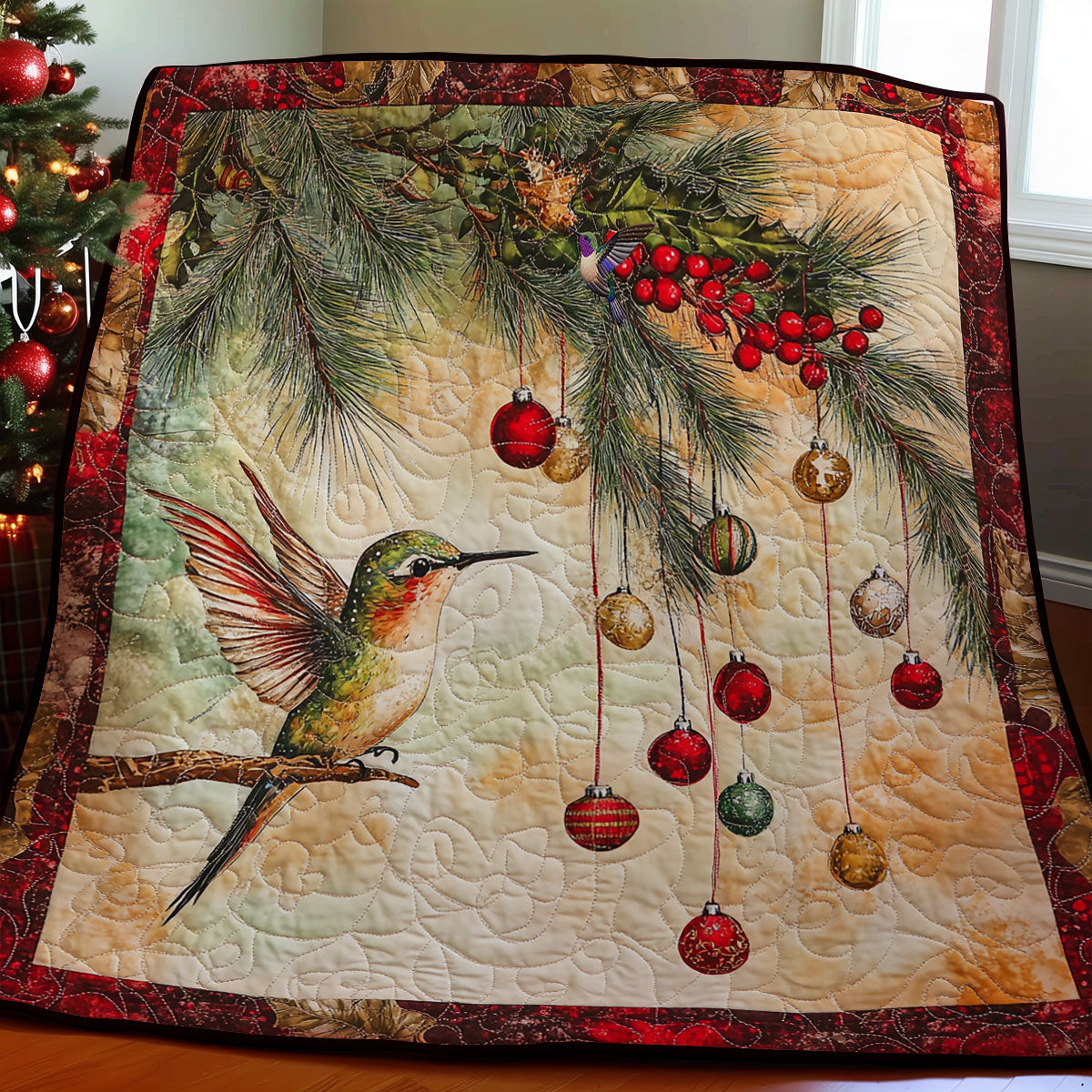 Bauble Hummingbird WY2111028CL Quilt