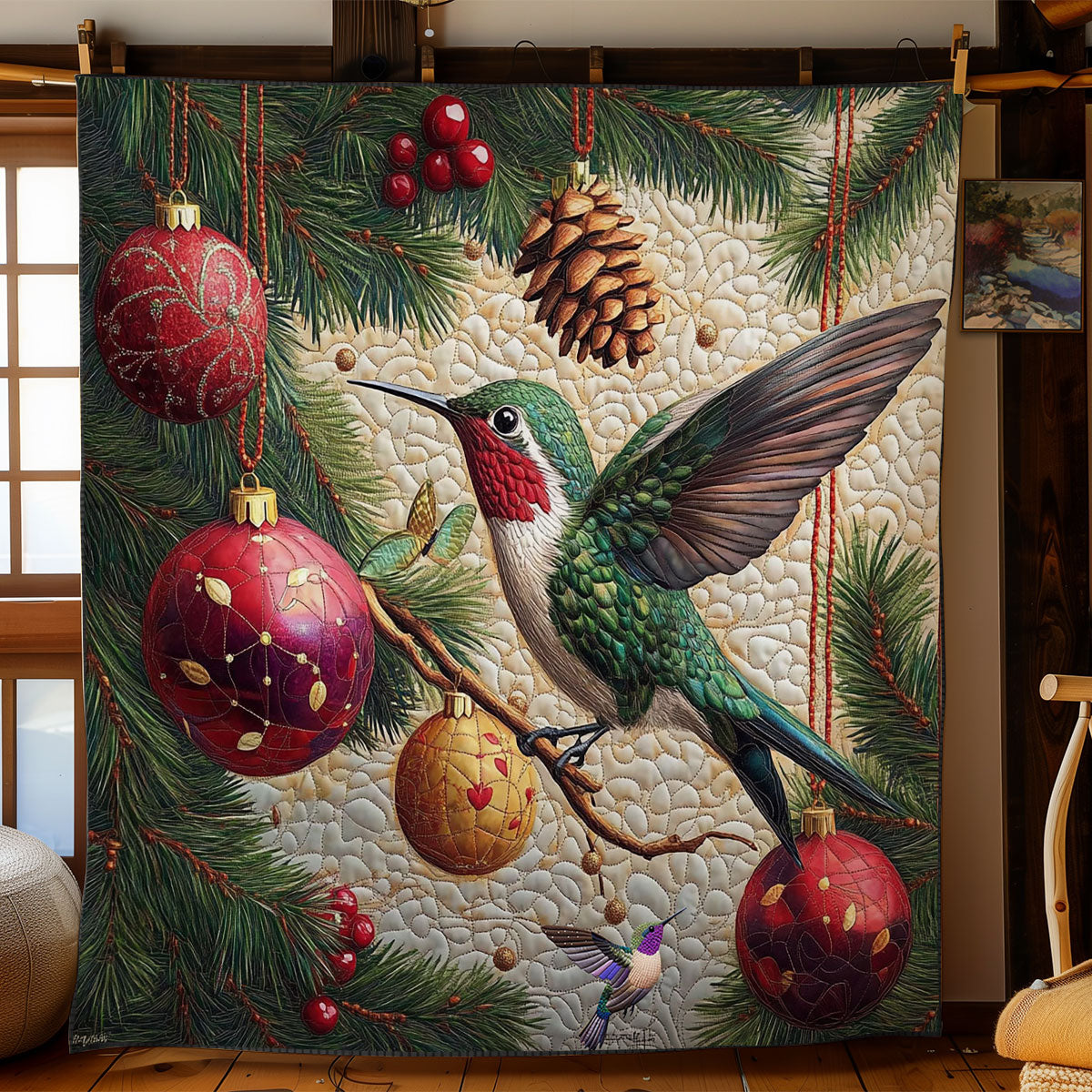 Bauble Hummingbird WY2211014CL Quilt