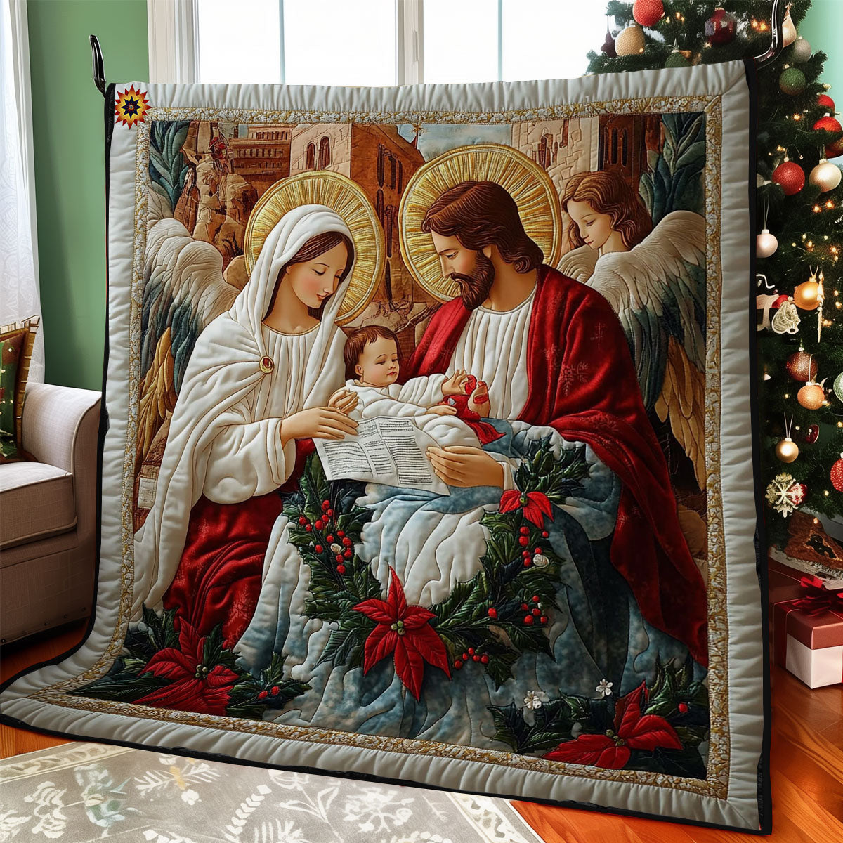 The Holy Family WY0512005CL Quilt