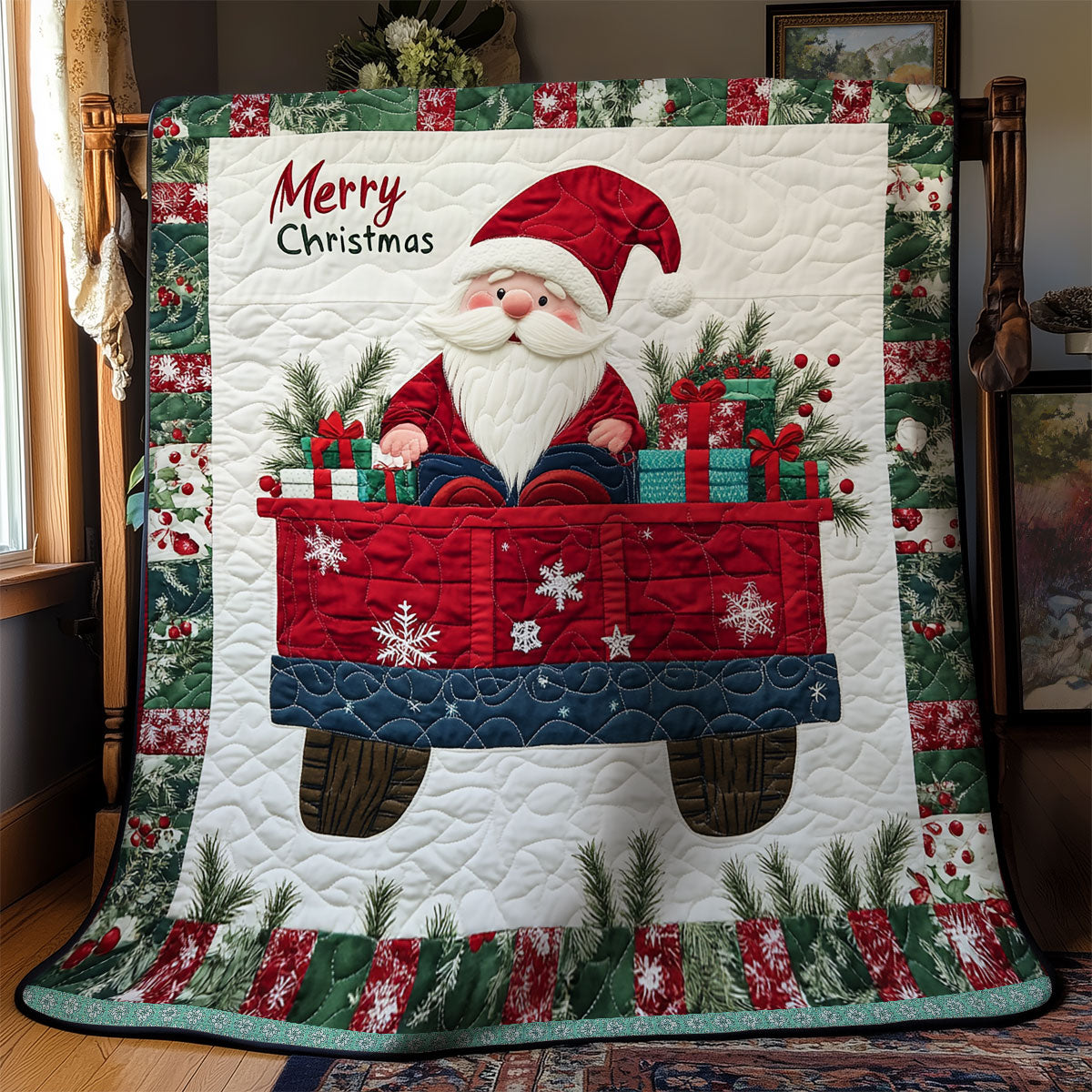 Cute Gnome Christmas WX1312011CL Quilt