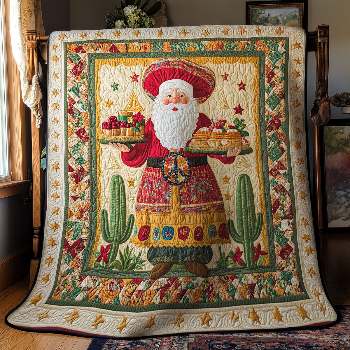 Feliz Navidad Santa WN2311015CL Quilt