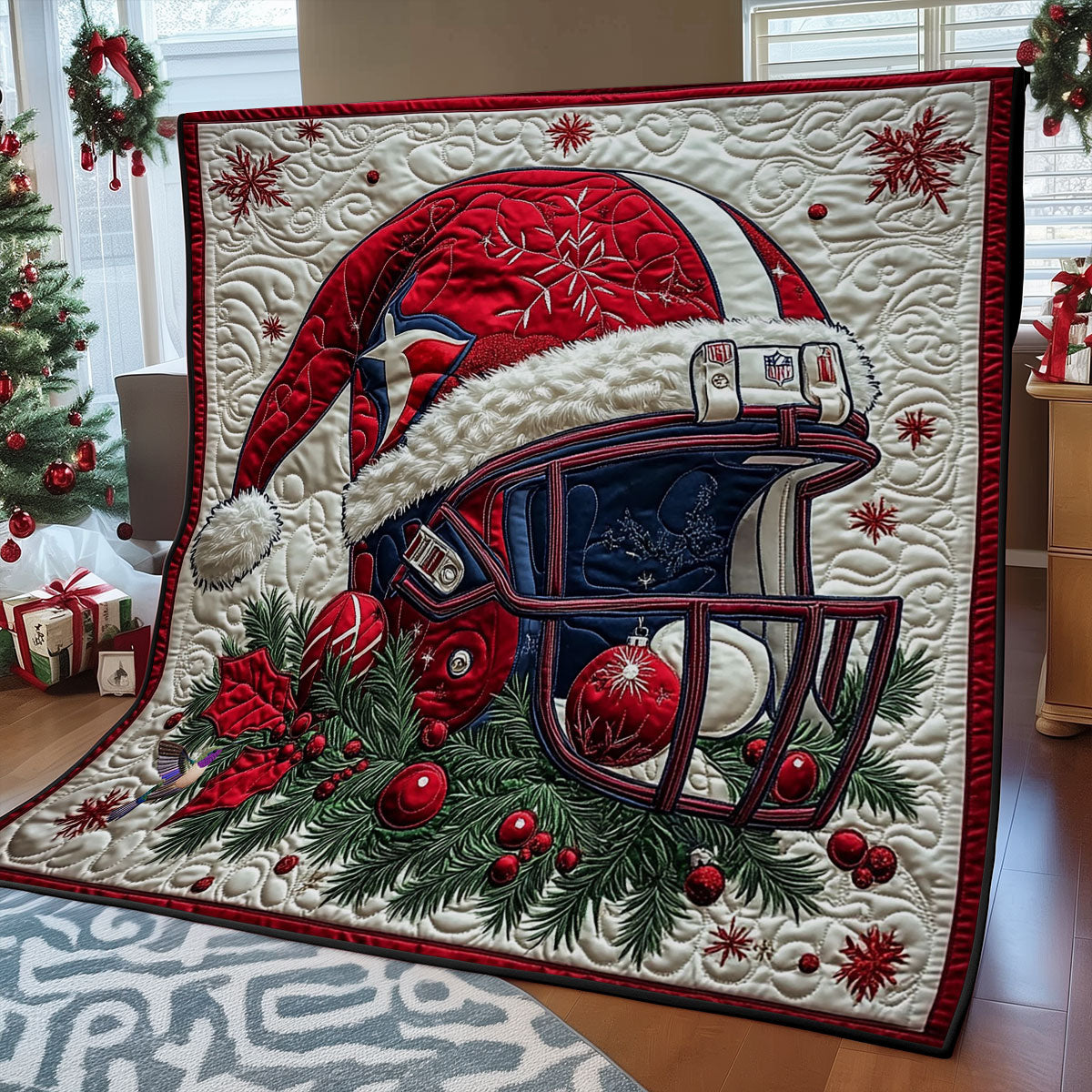 Santa Hockey Helmet WY0712018CL Quilt