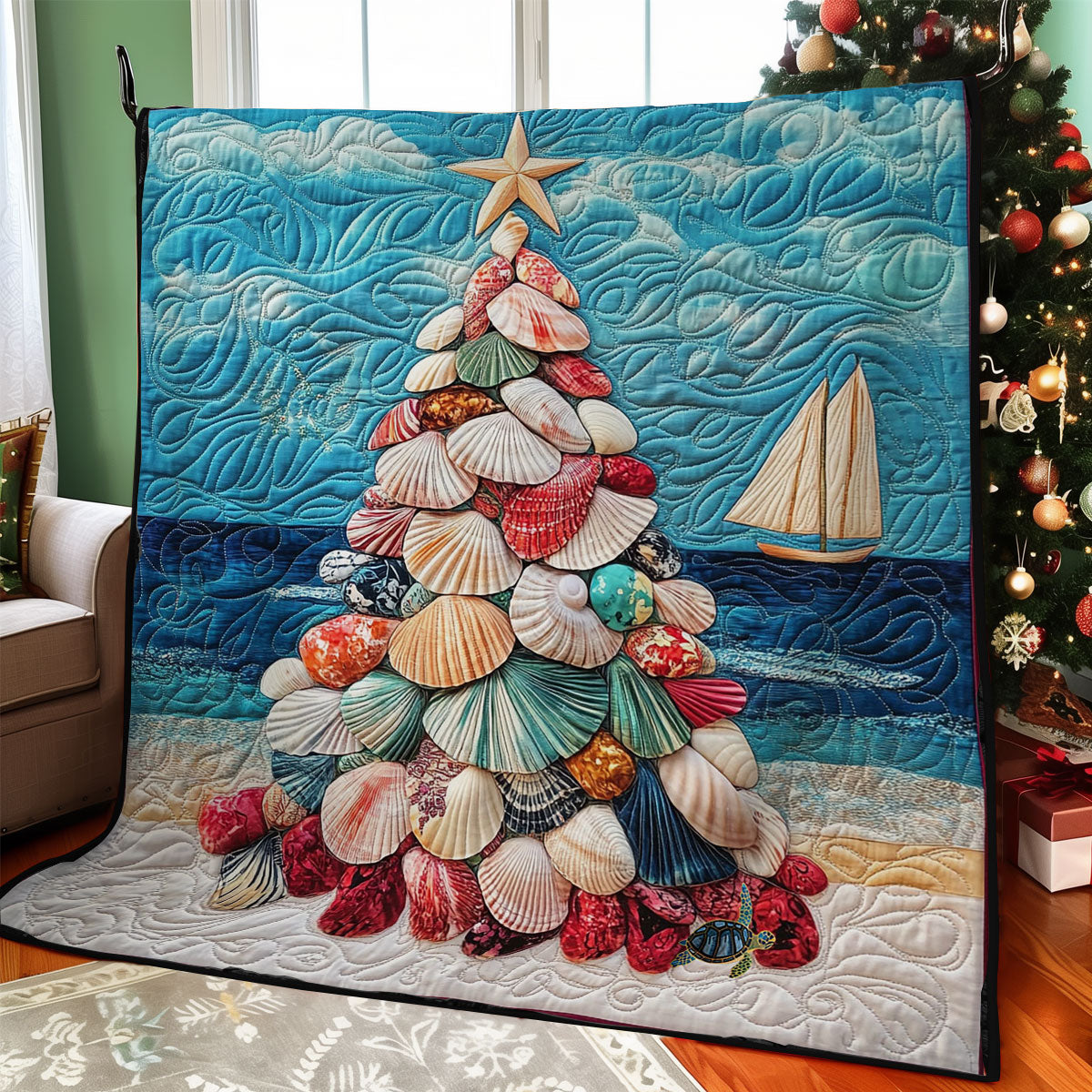 Christmas Sea WY2811019CL Quilt