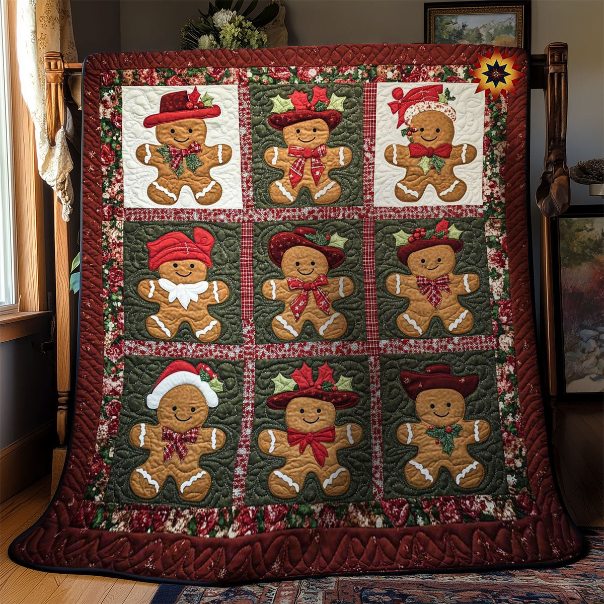 Gingerbread Rodeo WN2211033CL Quilt