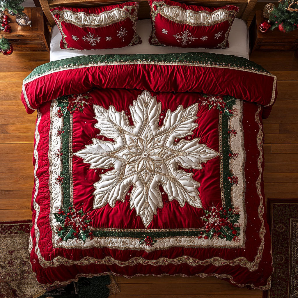 Snowflake Xmas CP2508086CL Duvet Cover Set