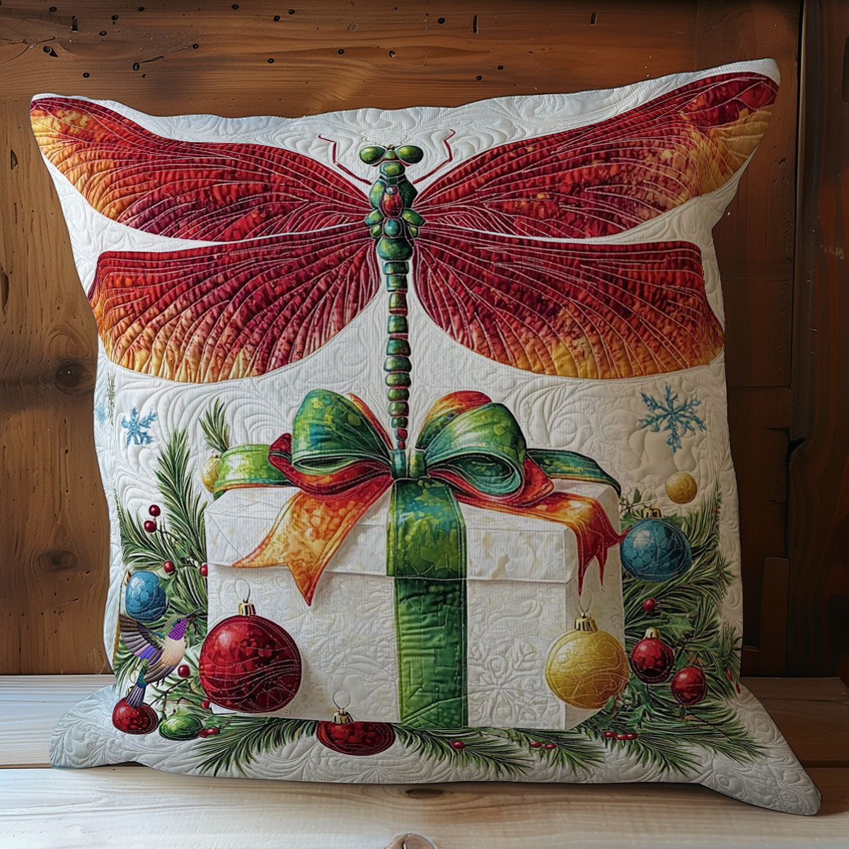 Christmas Gift Dragonfly WY0312107CL Quilt Pillow Case