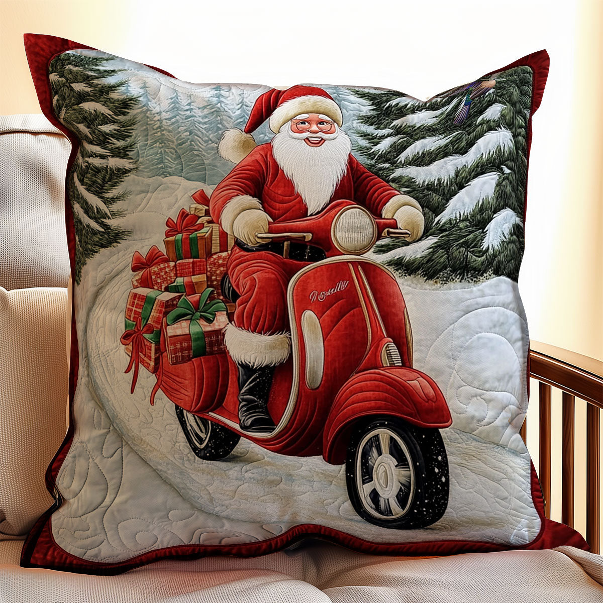 Scotter Santa WY1012015CL Quilt Pillow Case