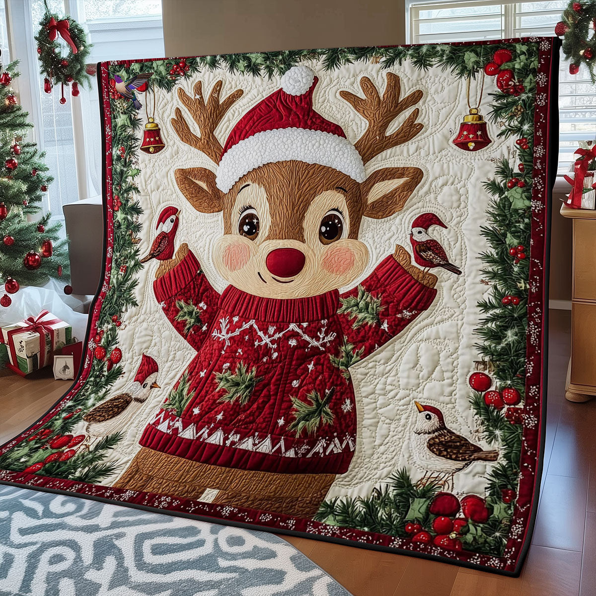 Reindeer WY2511004CL Quilt