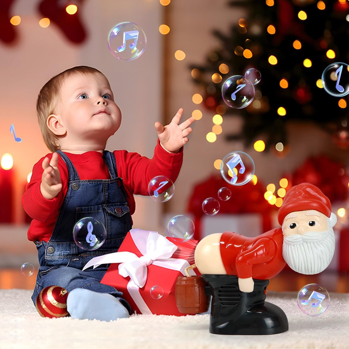🎄Celebrate Christmas: 60% OFF! 🎅Bubble Blowing Santa With Music & Flashing Lights🫧