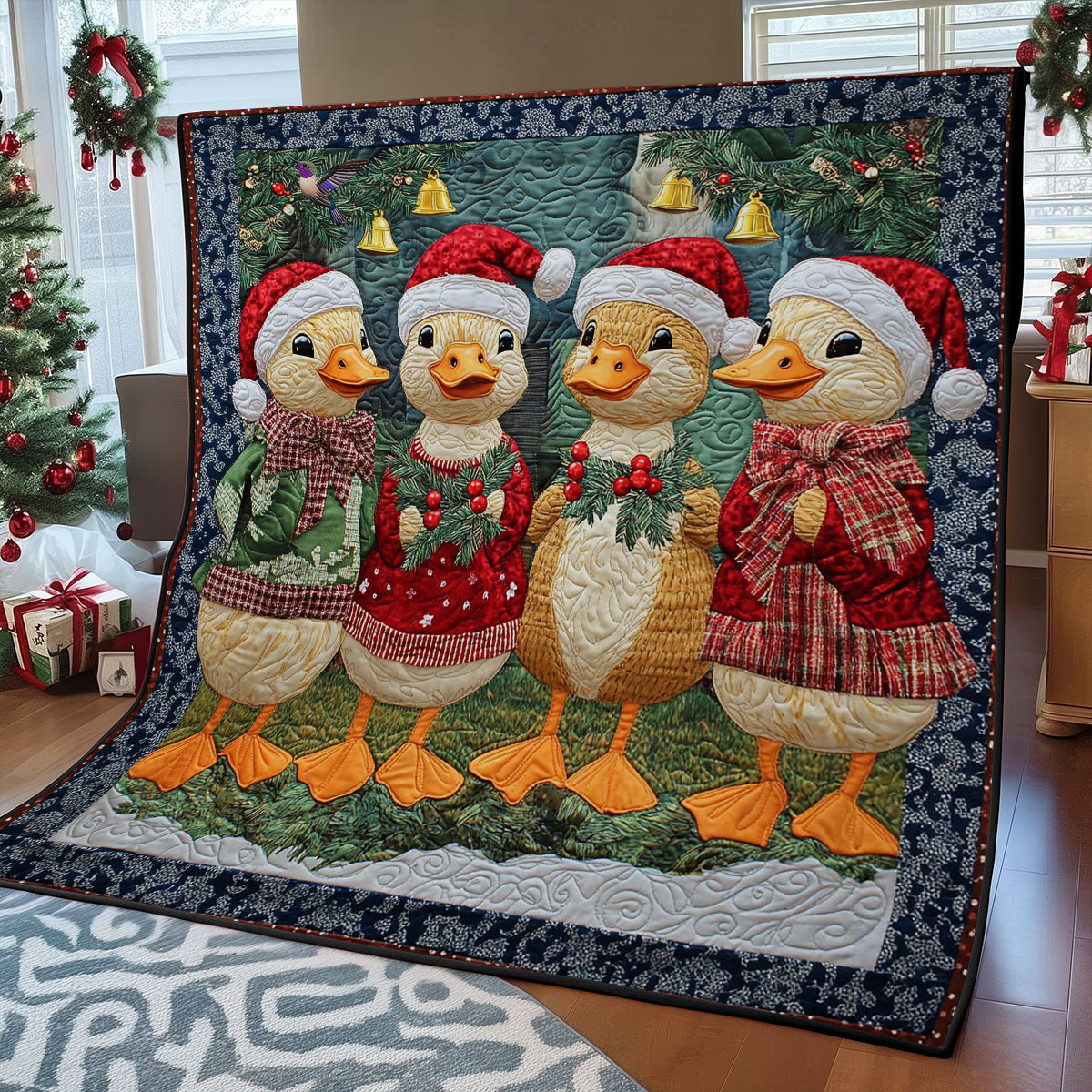 Christmas Duck WY2311007CL Quilt