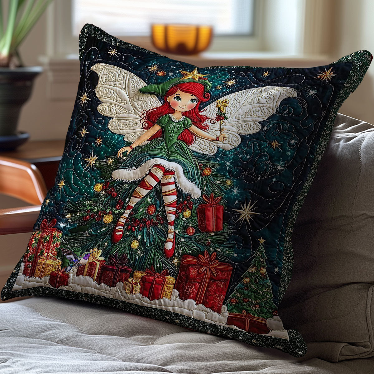 Christmas Fairy WY1612092CL Quilt Pillow Case