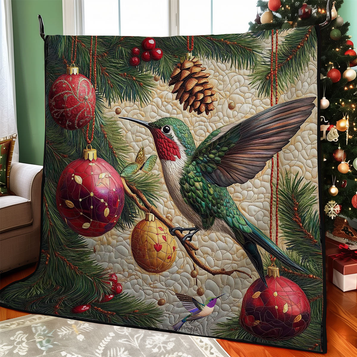 Bauble Hummingbird WY2211014CL Quilt