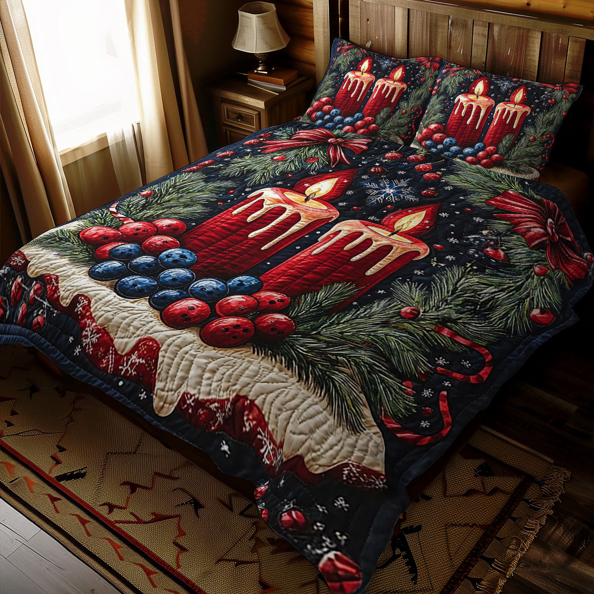 Christmas Candle WJ1911033CL Duvet Cover Set