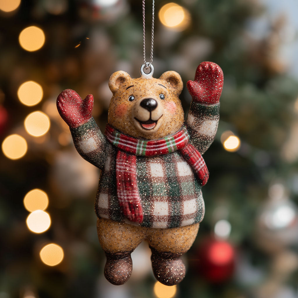 Happy Winter Bear LT1710016CL Christmas Ornament