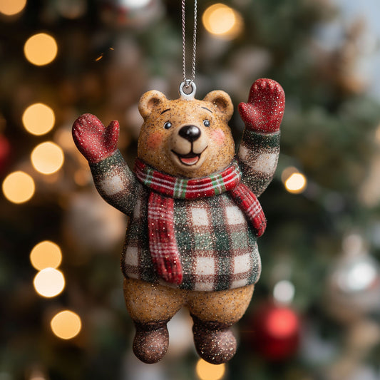 Happy Winter Bear LT1710016CL Christmas Ornament