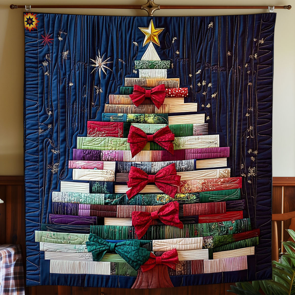 Christmas Tree Book WY2711038CL Quilt