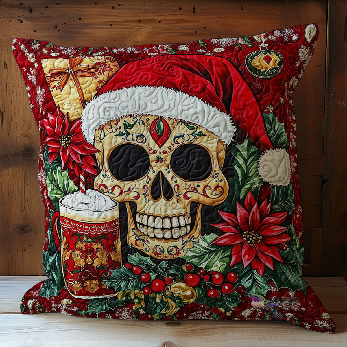 Santa Skull WY2911071CL Quilt Pillow Case