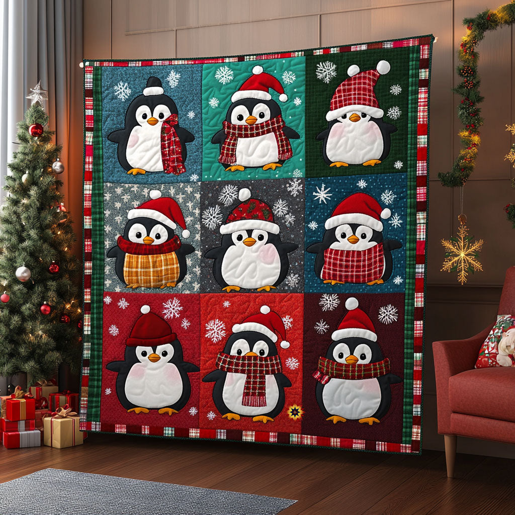 Christmas Penguin WJ0412012CL Quilt