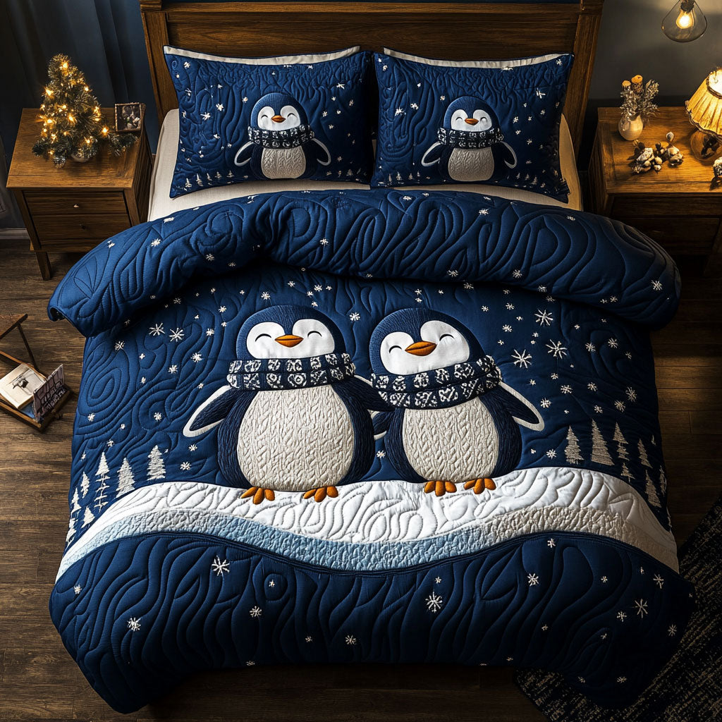 Penguin Couple WJ2304025CL Duvet Cover Set