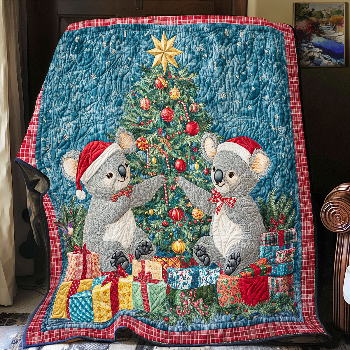 Koala Christmas WY1911055CL Quilt