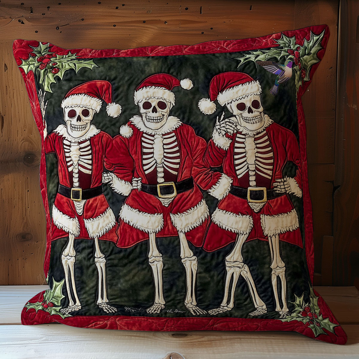Christmas Skeleton WY0612080CL Quilt Pillow Case