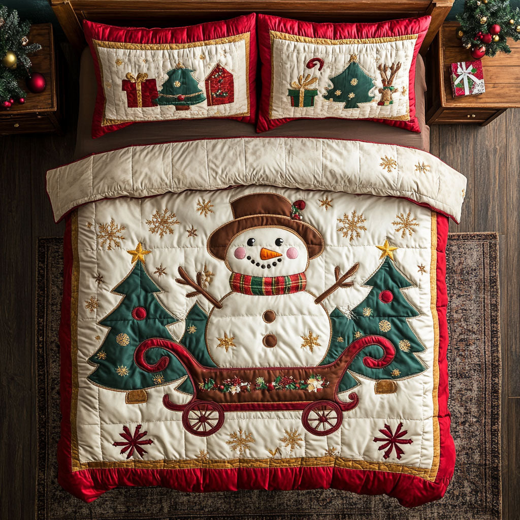 Snowman Sleigh CP2308058CL Duvet Cover Set