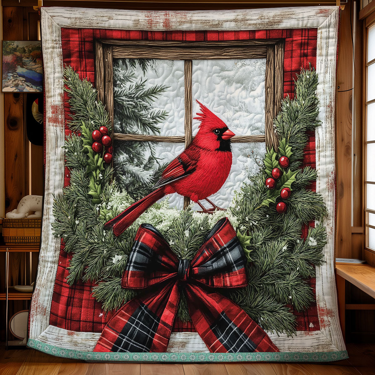 Red Cardinal WX1811040CL Quilt