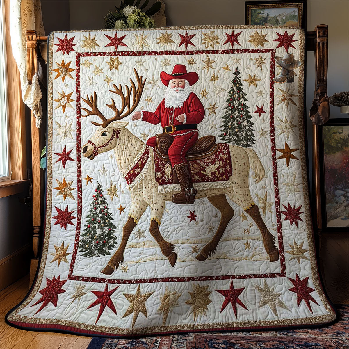 Santa’s Wild Ride WN1311018CL Quilt