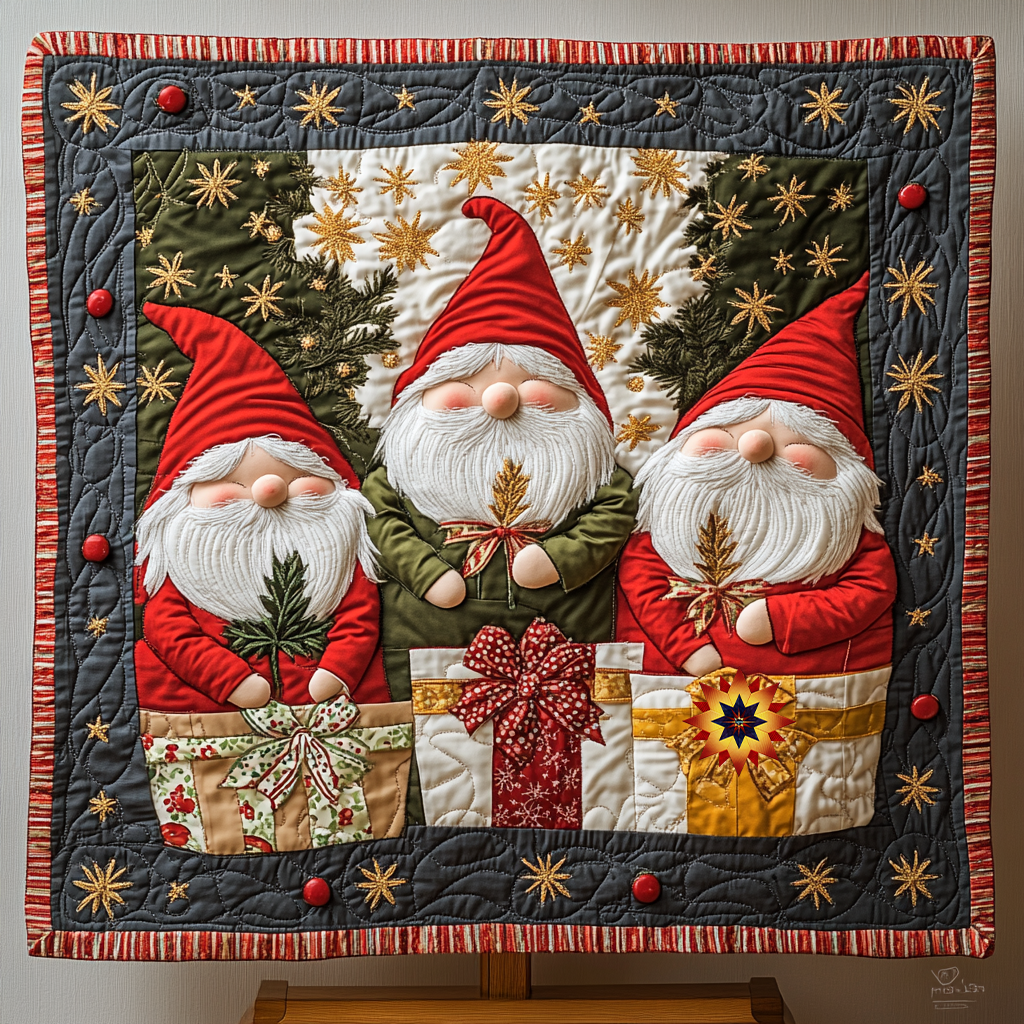 Cozy Gnomes WG0912003CL Quilt