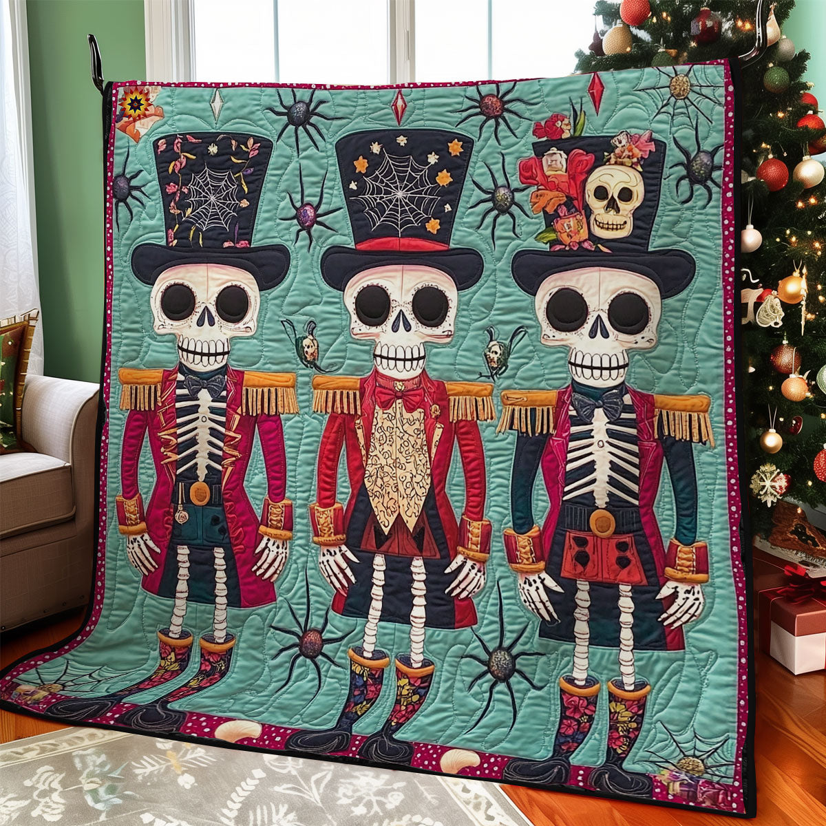 Skull Nutcracker WY2111032CL Quilt