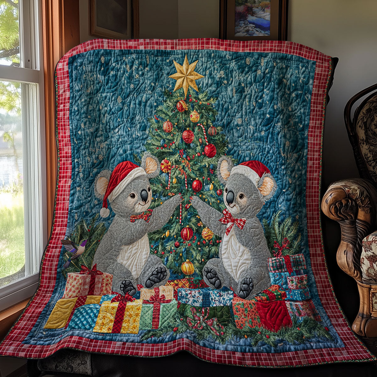 Koala Christmas WY1911055CL Quilt