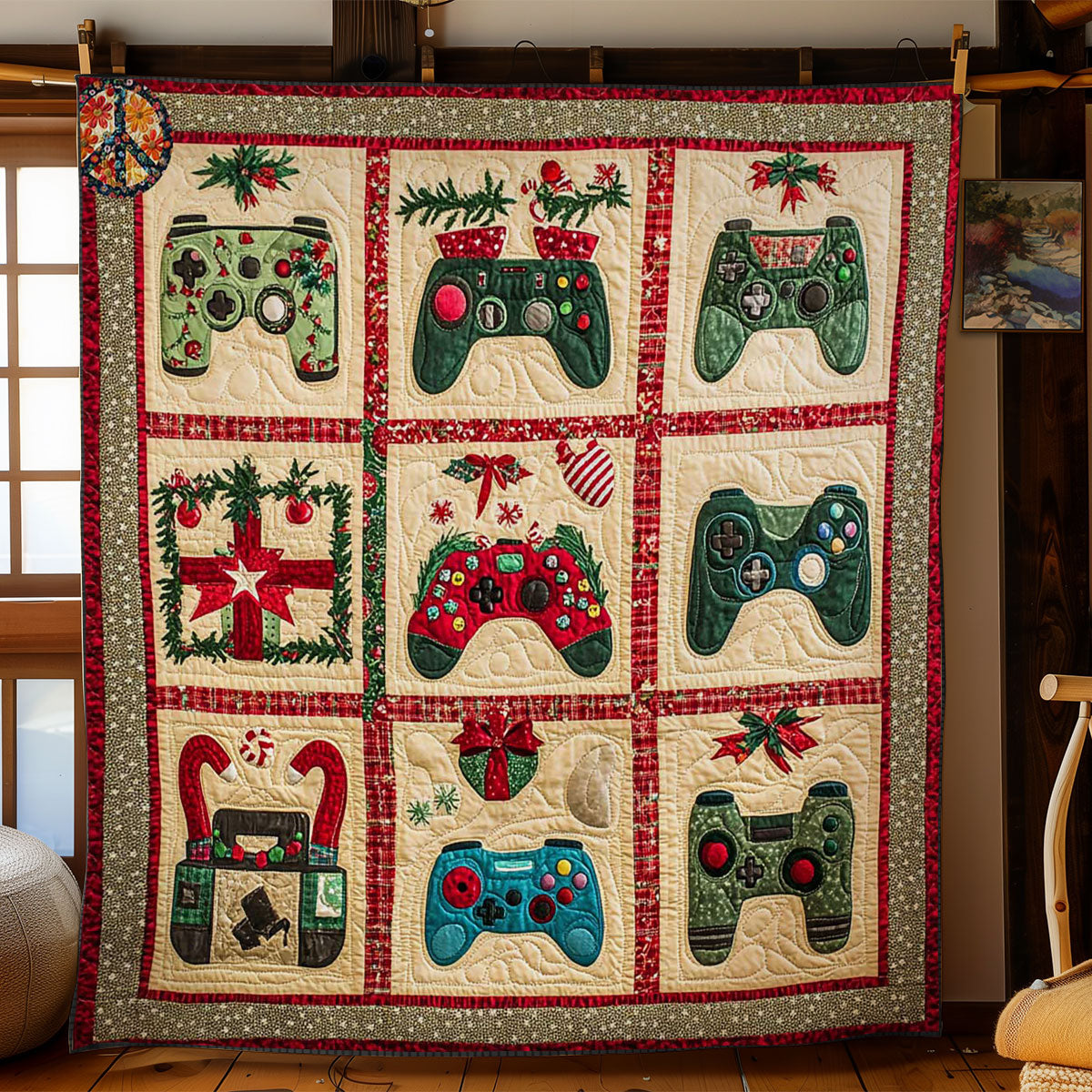 Gamer’s Christmas WN2311029CL Quilt