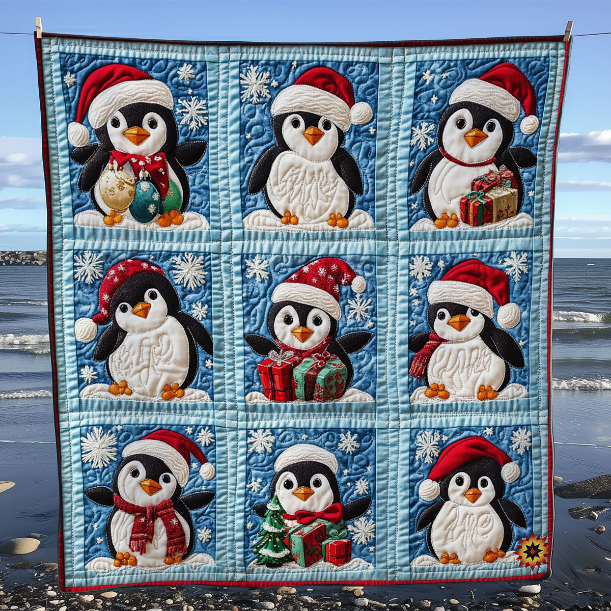 Christmas Of Penguin WY2911011CL Quilt