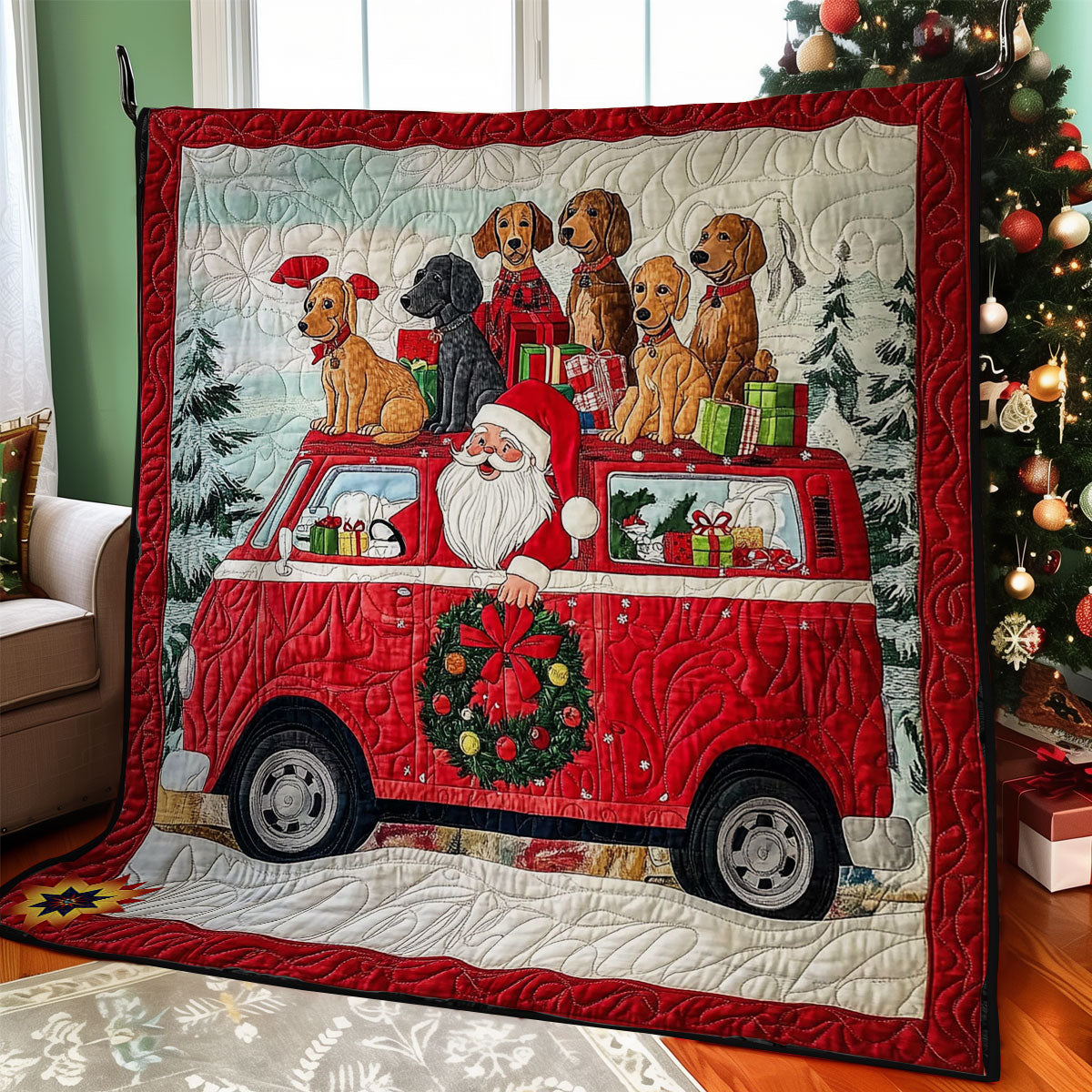 Christmas Van WY0512022CL Quilt