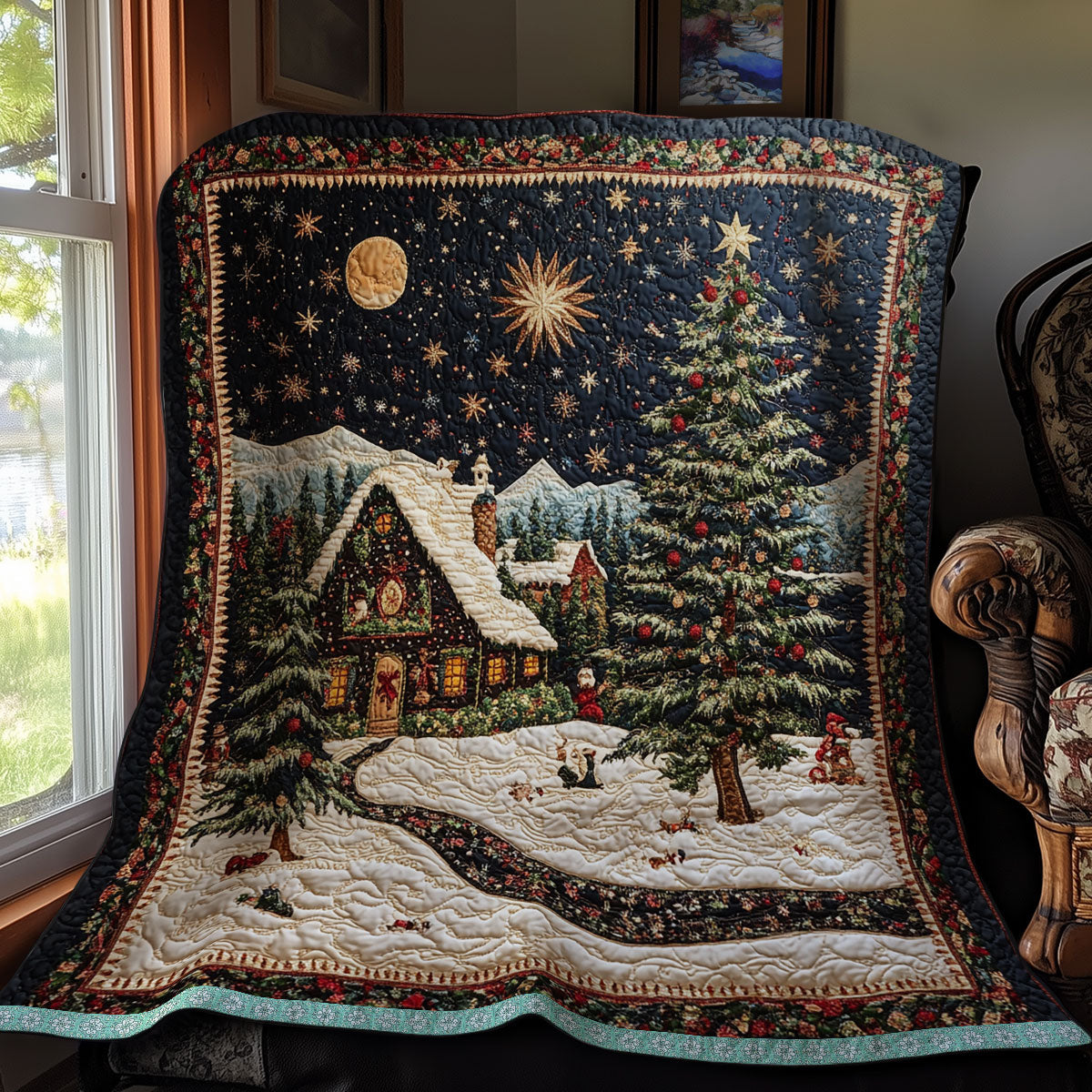 Christmas Night WX2311002CL Quilt