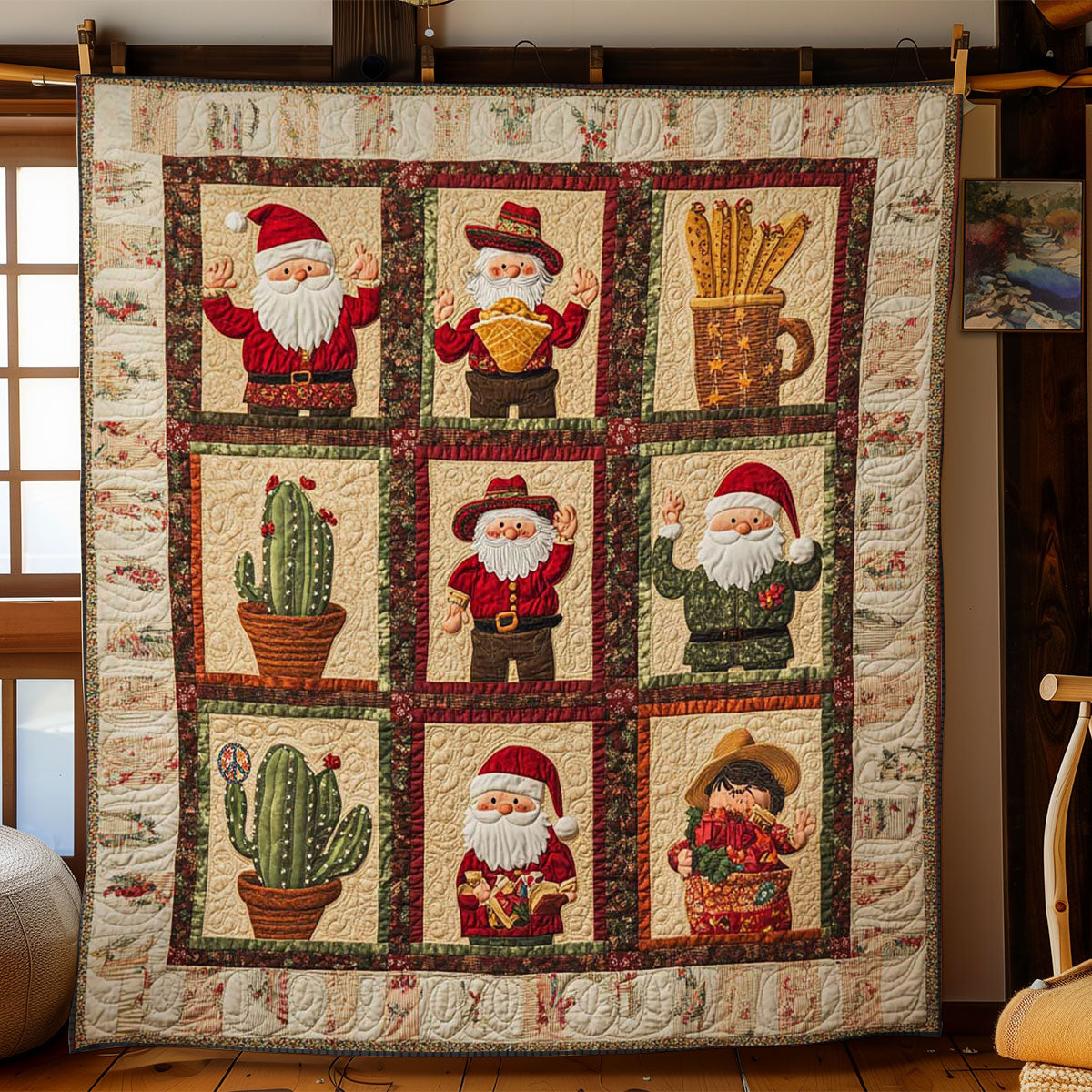 Santa’s Mexican Feast WN2311020CL Quilt