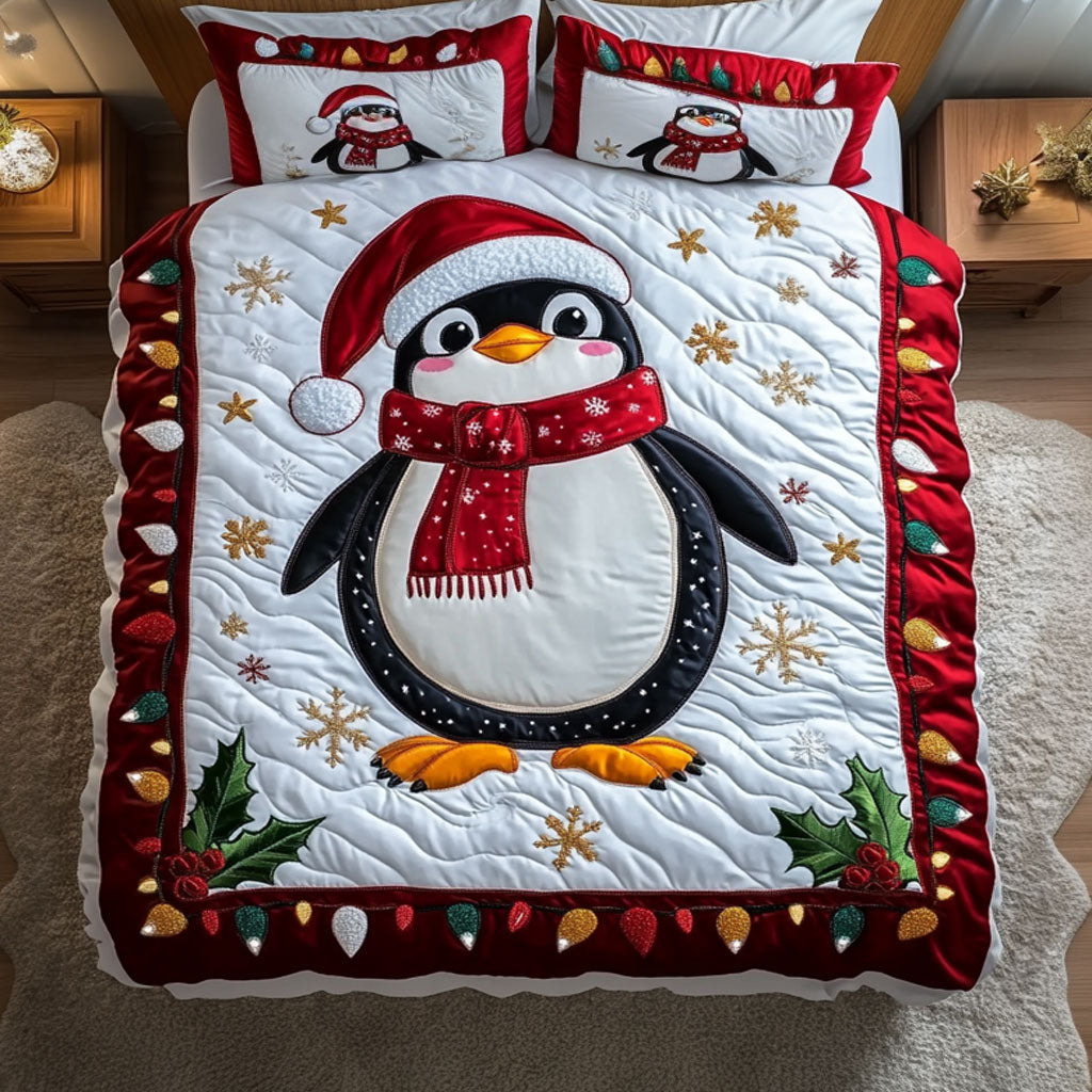 Holiday Penguin WN0410032CL Duvet Cover Set