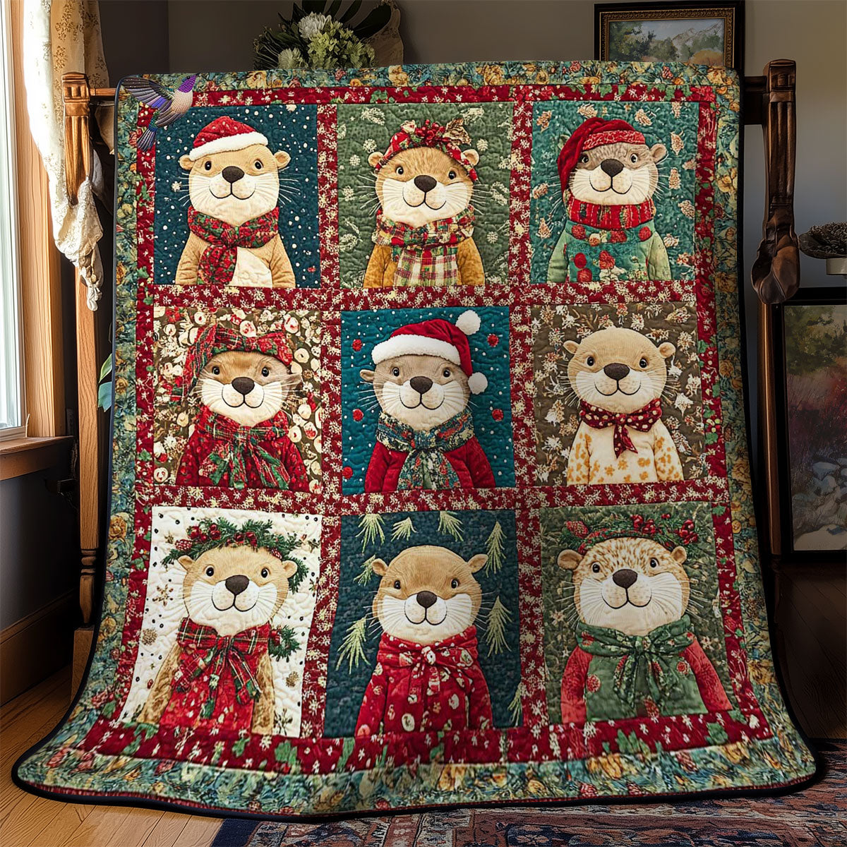 Festive Otter Joy WN2012001CL Quilt