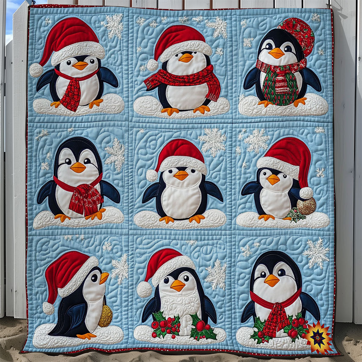 Christmas Penguin WY2911004CL Quilt