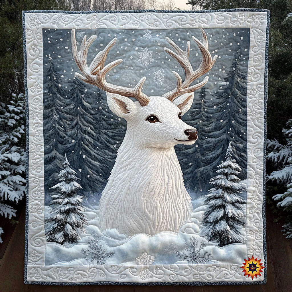 Snow Reindeer WY2511040CL Quilt